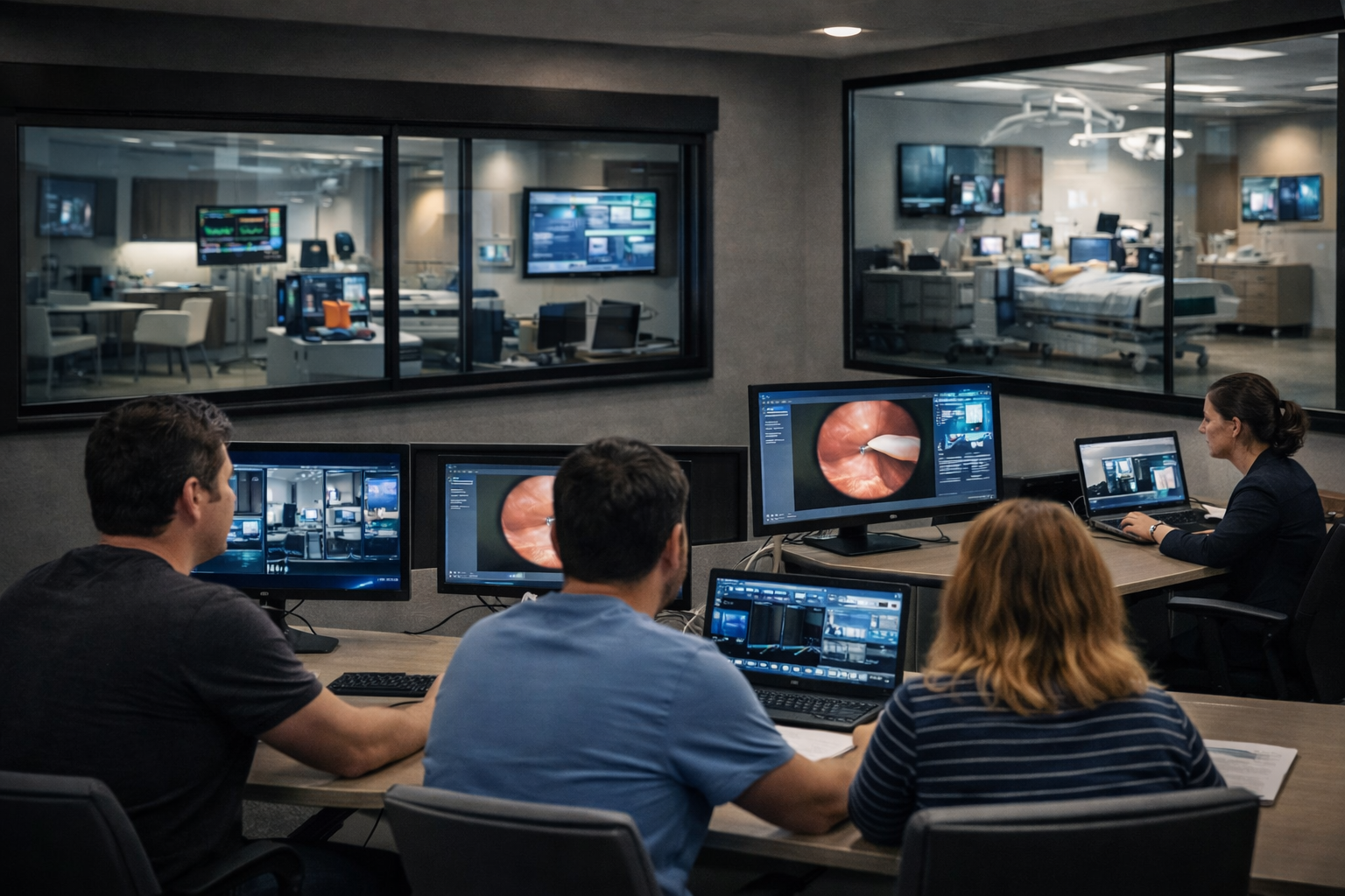 Debrief and observation control room